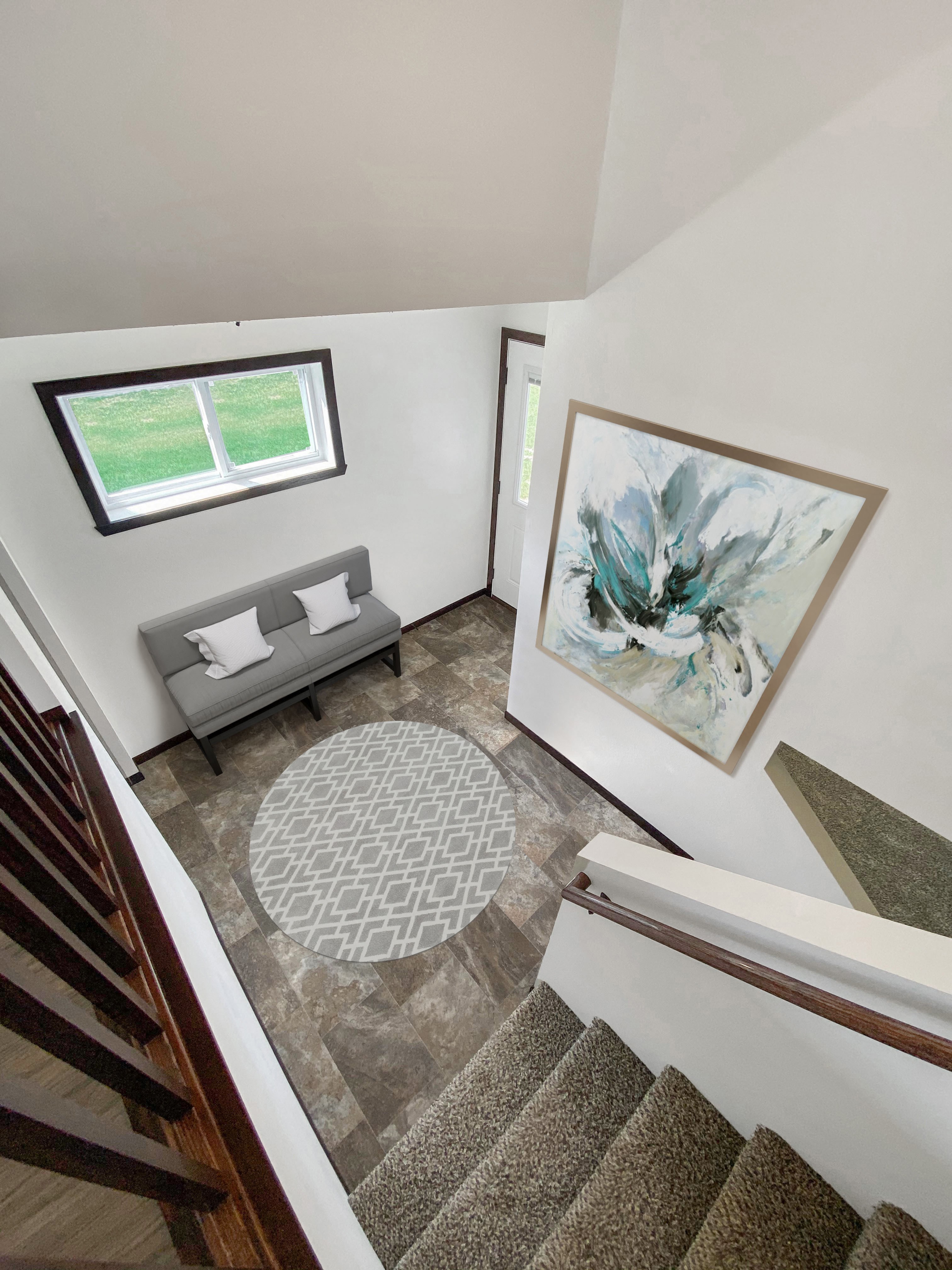 Entryway and stairs